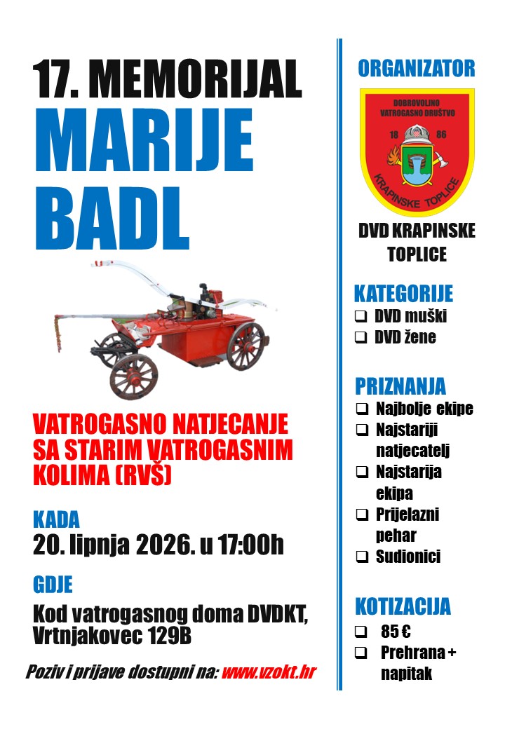 17. Memorijal Marije Badl